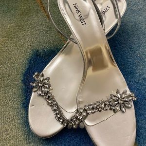 Bedazzled Silver heels